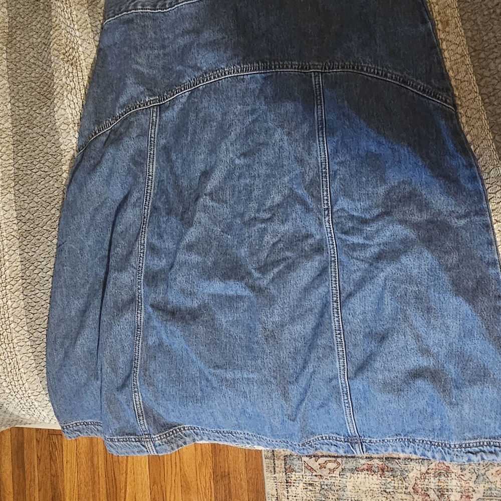 Old Navy A-Line Denim Skirt - Blue